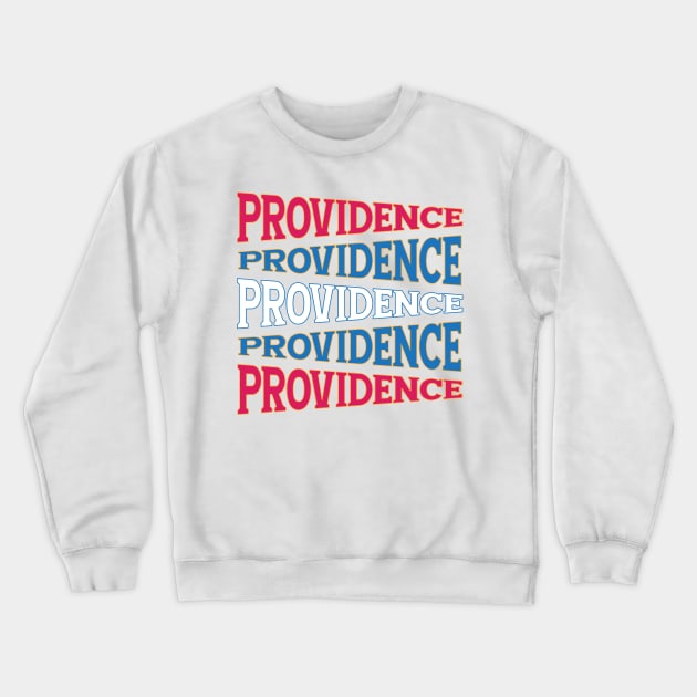 NATIONAL TEXT ART PROVIDENCE Crewneck Sweatshirt by LAVA-ROMA-NOVA